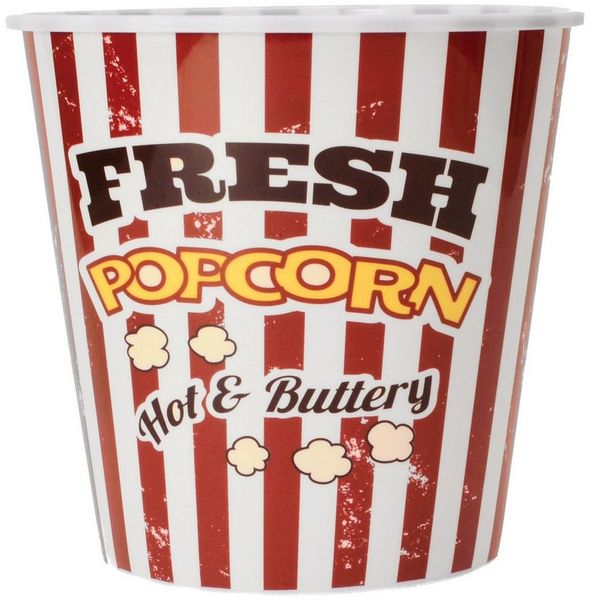 Out of the Blue Eiseimer Popcorn Eimer in rot-weiß gestreift
