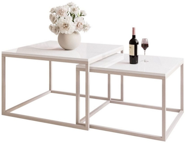 Lookway Couchtisch YOSHI 2in1 KASCHMIR (2er-Set), Breite: 70 cm und 60 cm