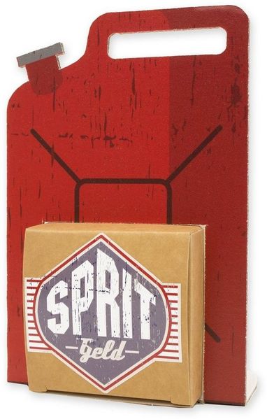 itenga Geschenkbox itenga Geldgeschenkverpackung Benzinkanister Spritgeld