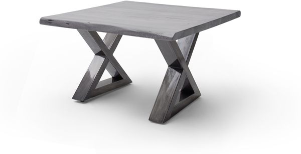 Couchtisch >CARTAGENA< in Akazie grau, massiv lackiert - 75x45x75cm (BxHxT)