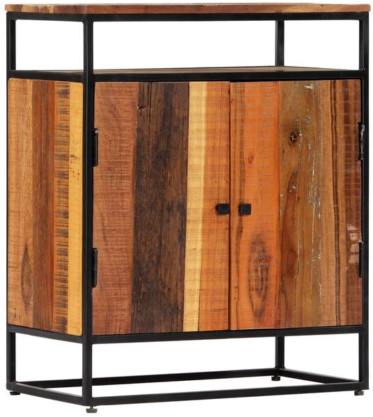 vidaXL Schrank 60 x 35 x 76 cm Massives Altholz und Stahl Bild 9