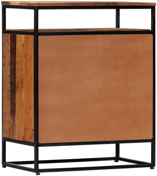 vidaXL Schrank 60 x 35 x 76 cm Massives Altholz und Stahl Bild 2