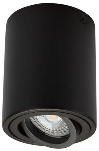 LED Aufbaustrahler schwenkbar Genius 662 rund schwarz – GU10, 230V, Metall, modern