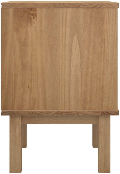 vidaXL Nachttisch OTTA Schwarz 45 x 39 x 57 cm Massives Kiefernholz 42041748 Bild 5