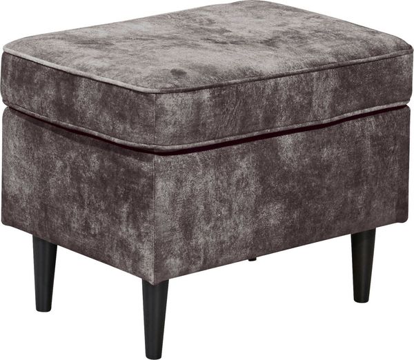 ED EXCITING DESIGN Hocker Oskar, mit Massivholzfüßen