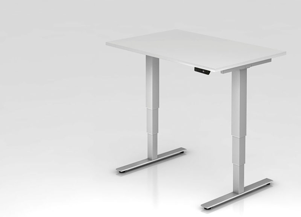 Büro Schreibtisch Stehtisch höhenverstellbar 120x80 cm Modell XDSM12 mit Memory-Schalter Bild 4
