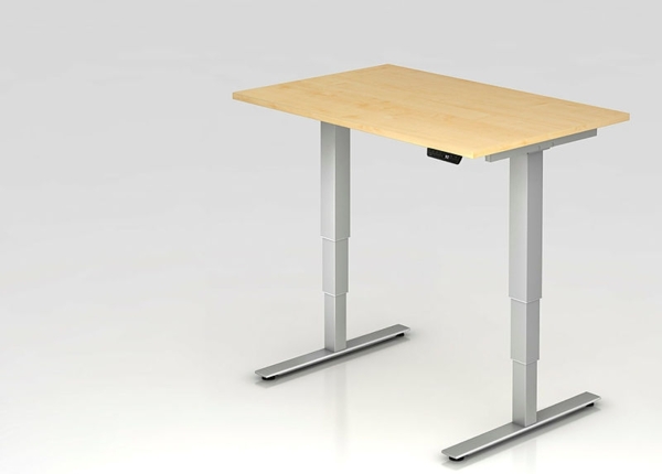 Büro Schreibtisch Stehtisch höhenverstellbar 120x80 cm Modell XDSM12 mit Memory-Schalter Bild 5