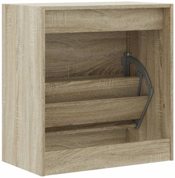 vidaXL Schuhschrank Sonoma-Eiche 60x34x63,5 cm Holzwerkstoff 839940 Bild 7