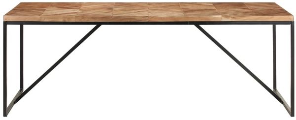 vidaXL Esstisch 200 x 90 x 76 cm Massivholz Akazie und Mango [323554] Bild 3
