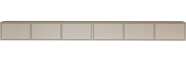 Selsey 'Framme' Hängendes TV-Board mit sechs Klappen 300 cm, Kaschmirgrau Bild 5