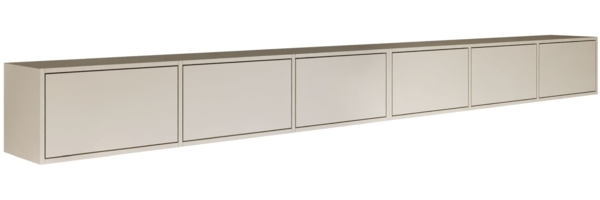 Selsey 'Framme' Hängendes TV-Board mit sechs Klappen 300 cm, Kaschmirgrau Bild 1