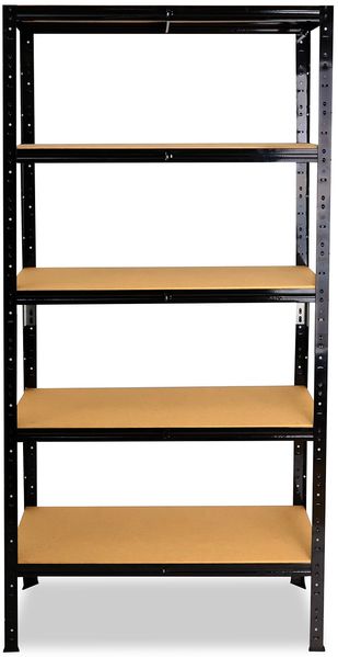 shelfplaza BLACK 200x50x23 cm Schwerlastregal in schwarz mit 5 Böden und 175 kg Traglast pro Boden Bild 5