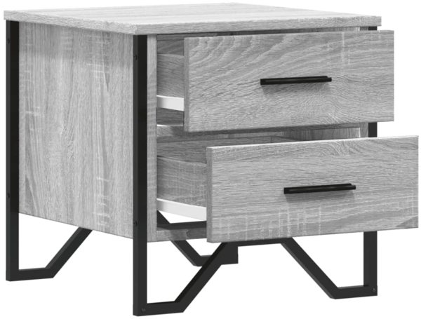 vidaXL Nachttische 2 Stk. Grau Sonoma 40x41x40 cm Holzwerkstoff 848511 Bild 5