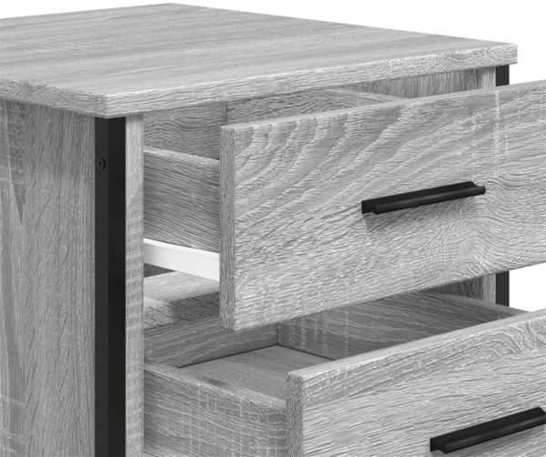 vidaXL Nachttische 2 Stk. Grau Sonoma 40x41x40 cm Holzwerkstoff 848511 Bild 8