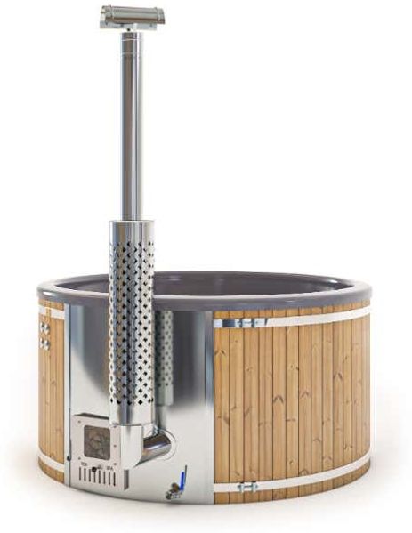 FinnTherm Badefass Stockholm "Spa Edition" aus Holz