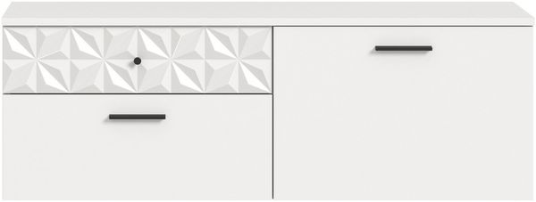 INOSIGN Schuhschrank VICENZA, hängend, 2 Schubkästen, 1 Klappe, 2 Fächer, Ornamentabsetzung Hängeschrank, Flurschrank, Dielenschrank, Anrichte, Kommode