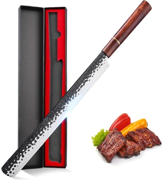 Hochwertiges Japanisches Kochmesser Schweres Hackmesser 5mm Klinge + Lederhülle