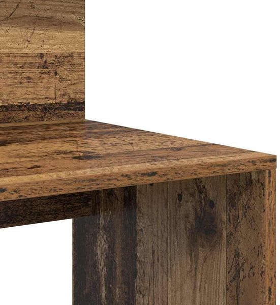 vidaXL Schreibtisch mit Regal Altholz 90 x 48 x 101,5 cm Holzwerkstoff 869528 Bild 8