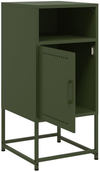 vidaXL Nachttisch Olivgrün 36x39x78 cm Stahl 846574 Bild 9