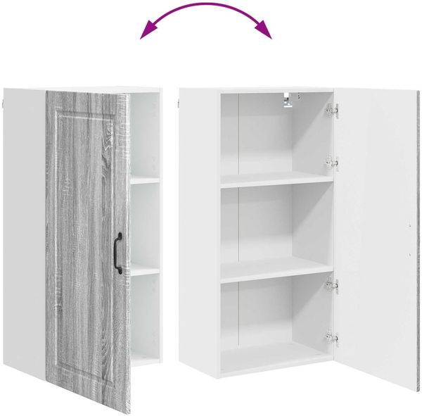 vidaXL Wandschrank PORTO Graues Sonoma 50 x 31 x 100 cm Holzwerkstoff 885481 Bild 11