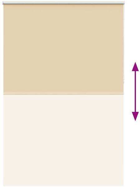 vidaXL Verdunkelungsrollo Beige 165x230 cm Stoffbreite 161,6 cm 4010829 Bild 5