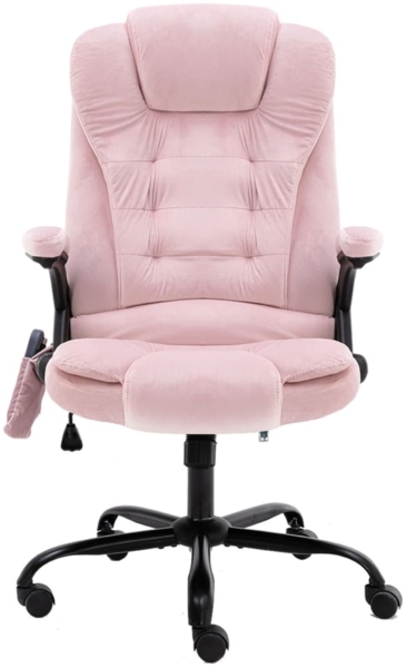 vidaXL Massage-Bürostuhl Rosa Samt 20574