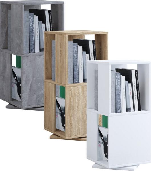 VCM Büroregal & Bücherregal Stifta 916965 Weiß H. 74 x B. 34 x T. 34 cm