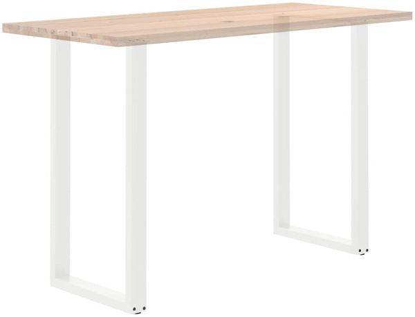 vidaXL Bartischbeine U-Form 2 Stk. Weiß 60x(110-111) cm Stahl 4013249 Bild 8