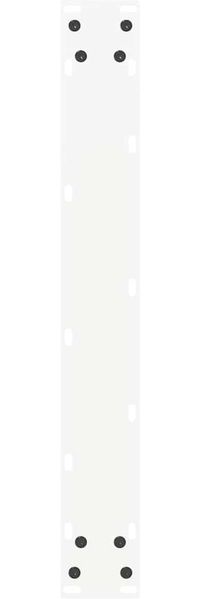 vidaXL Bartischbeine U-Form 2 Stk. Weiß 60x(110-111) cm Stahl 4013249 Bild 7