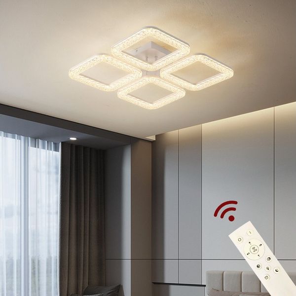 Eurohandisplay LED Deckenleuchte LED Deckenlampe Lampe Fernbedienung Lichtfarbe/Helligkeit einstellbar, LED fest integriert, Einstellbar, Mit Fernbedienung Lichtfarbe und Helligkeit einstellbar