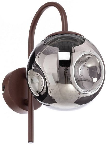 Lindby Wandleuchte Valentina, Metall, Braun IP20, 1 x 10 W LED