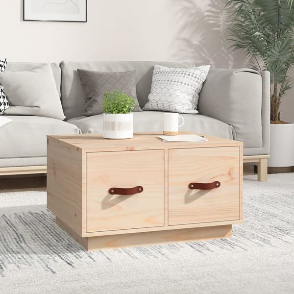 vidaXL Couchtisch 60x53x35 cm Massivholz Kiefer 820966
