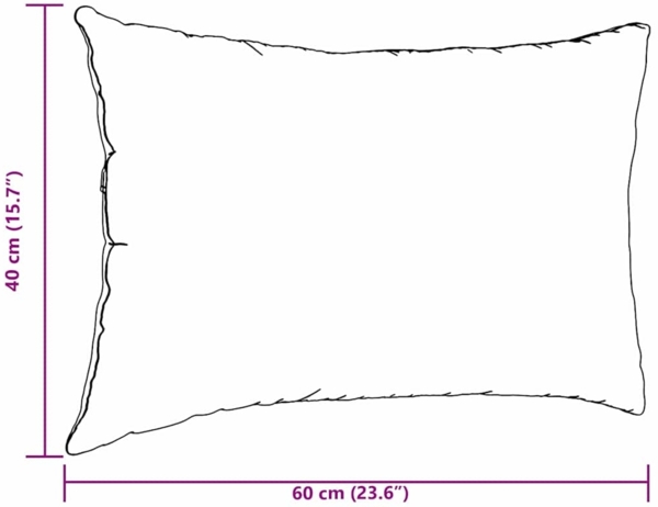 vidaXL Sofakissen 2 Stück Meergrün 60 x 40 cm Cordstoff 42013680 Bild 8