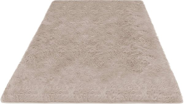 OTTO home Hochflor-Teppich Silky, besonders weich und kuschelig, sehr dichte Qualität, rechteckig, Höhe: 33 mm, rutschhemmend beschichtet, waschbar, uni, Wohnzimmer, Schlafzimmer
