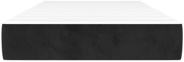 vidaXL Taschenfederkernmatratze Mittel Schwarz 80x220x20 cm Samt 4016596 Bild 3