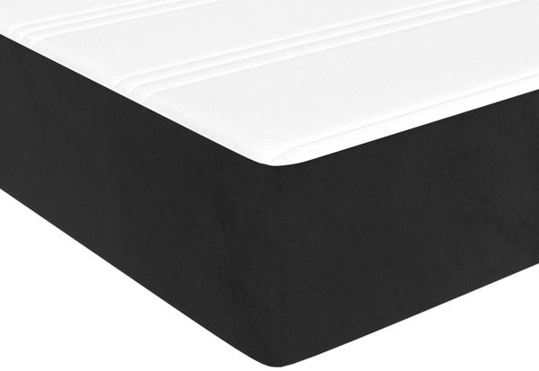 vidaXL Taschenfederkernmatratze Mittel Schwarz 80x220x20 cm Samt 4016596 Bild 5