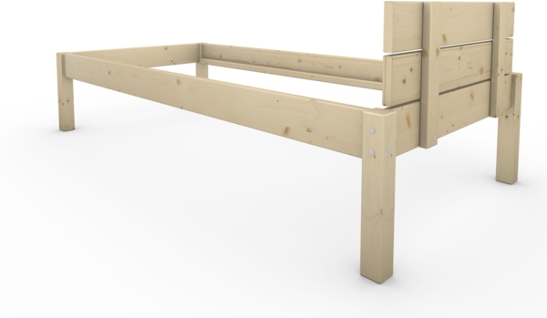 Pfostenbett Massivholzbett (Fichte) "Daybett" 100 x 220 cm 48 cm Holzbett 300kg Bild 6