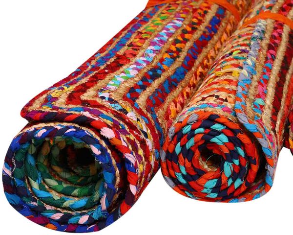 Jute Teppich Esha bunt 60x110 cm