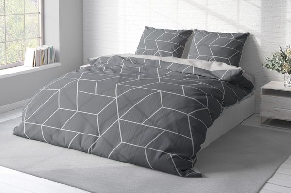 One Home Bettwäsche Motive, Mikrofaser, 3 teilig, Geometrisch Grafisch modern, Knitterfrei Weich für Sommer und Winter