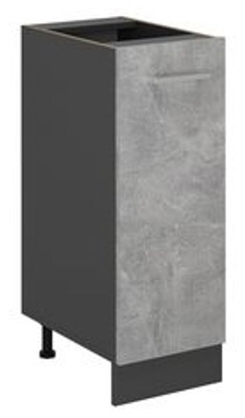 Apothekerschrank R-Line Beton 30 cm ohne Arbeitsplatte Vicco Bild 6