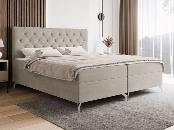Boxspringbett Gylide (Farbe: Fresh 01, Größe: 120x200)