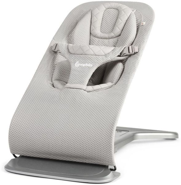 Ergobaby Evolve Bouncer Babywippe für Neugeborene Light Grey Mesh