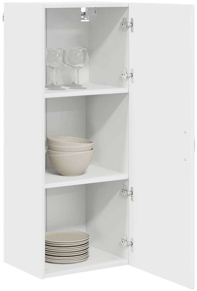 vidaXL Wandschrank PORTO Hochglanz Weiß 40 x 31 x 100 cm Holzwerkstoff 885469 Bild 3