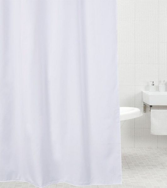 Sanilo Duschvorhang Weiß 180 x 200 cm, 100% wasserdicht, Anti-Schimmel-Effekt, hochwertige Qualität