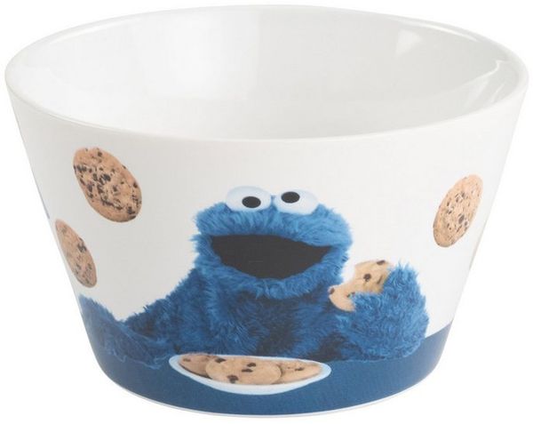 United Labels® Müslischale Sesamstraße Krümelmonster - Om nom nom, Porzellan