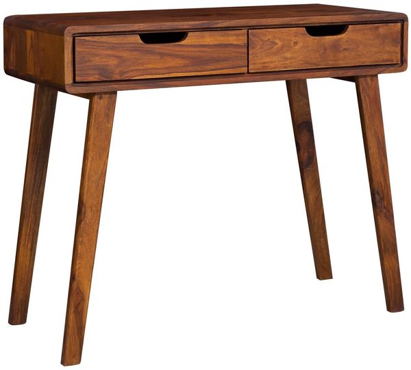 Konsolentisch Sheesham 90x40x77 walnuss gewachst MALMÖ 2 #114