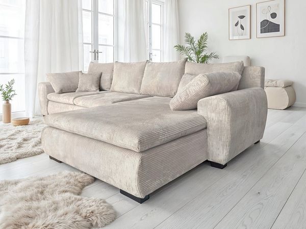 Home affaire Ecksofa Cara Mia L-Form, B: 325 cm - OTTO. Verlässliche Qualität, 4 Zierkissen, optional Bettfunktion & Bettkasten