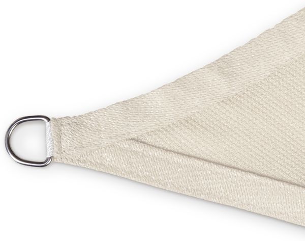 Lumaland Sonnensegel Polyester Dreieck 3 x 3 x 3 Meter Dunkelgrau Bild 7