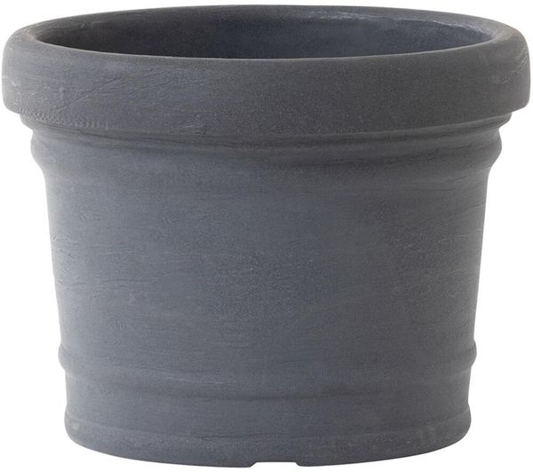 Pflanzgefäß NORAH 50 anthrazit Ø 50 × 37 cm – robustes Kunststoffgefäß in elegantem, modernem Design, ideal für Garten, Balkon, Terrasse & Innenbereiche