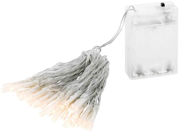 2x 30er LED Lichterkette Set Batteriekette Weihnachten Beleuchtung Deko warmweiß